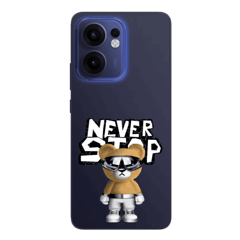 Oppo Reno13 FS Never stop Transparent Silicone TPU Θήκη